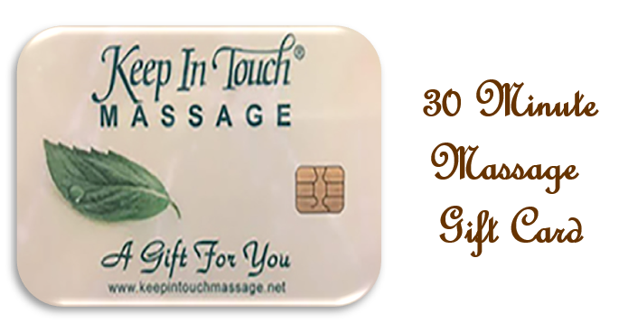 T Card 30 Minute Massage Keep In Touch Massage 1267