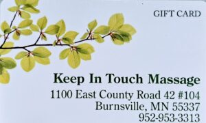 Gift Cards: 5 - Five Pack of 60 Minute Massage Gift Cards & $45 Coupon